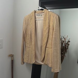 Like New Chloe K Gold Blazer Size Small